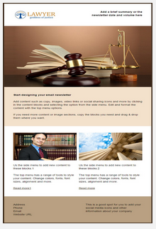 Sample legal and consulting email and newletter template