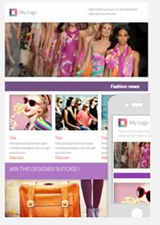 Sample fashion email and newletter template