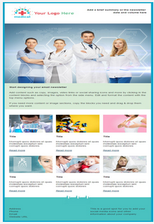Sample medical email and newletter template