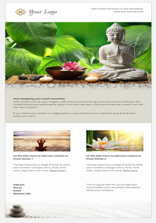 Sample spa and culture email and newletter template